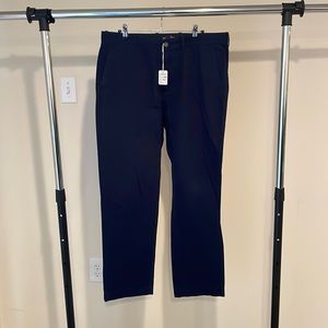 J Crew Mercantile Flex Navy Blue Khaki Pants 34/30 Straight Fit